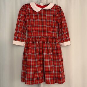Glitters For Dinner Women’s Red Plaid Girlhoodcore Preppy Dress, XS